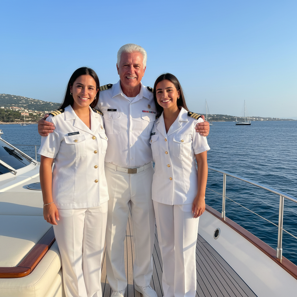 Yacht technician at work